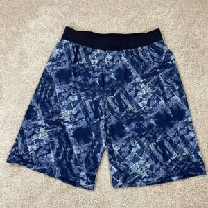 Lululemon Men's Core Cityscape City Sights Shorts sz L Swim Running Blue Short